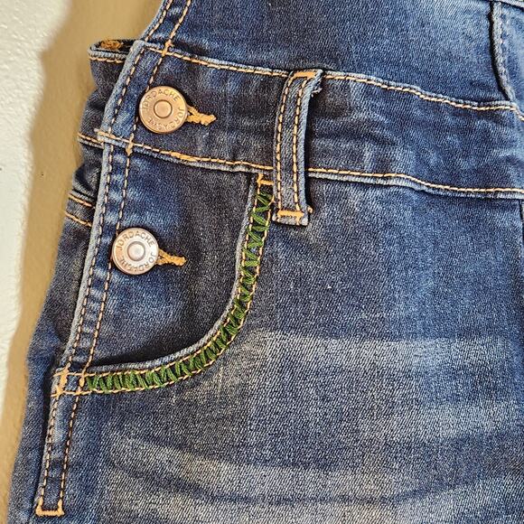 CUSTOM Embroidered Denim Overalls, Kids Size 7/8 - Picture 5 of 11